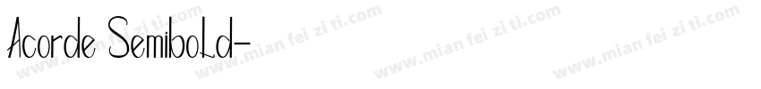 Acorde Semibold字体转换